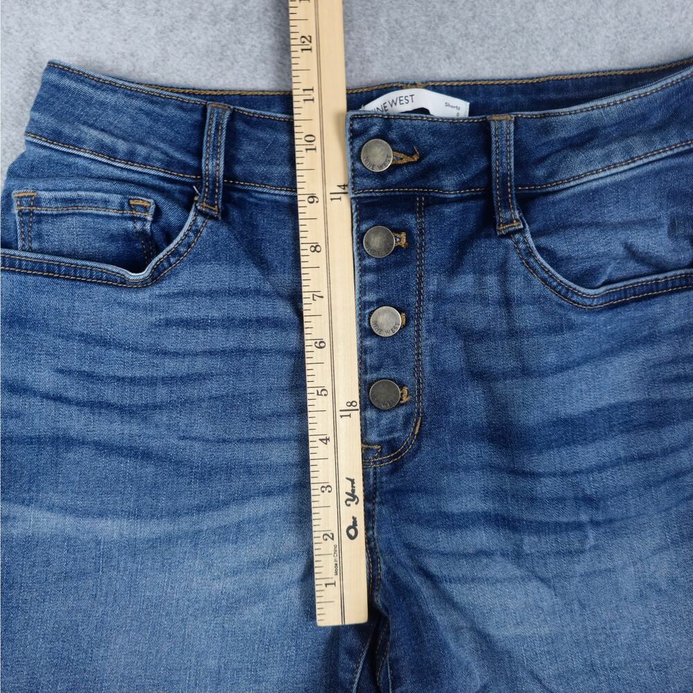 Nine West Womens Size 8 Button Fly Denim Shorts 28" Waist - Picture 9 of 12